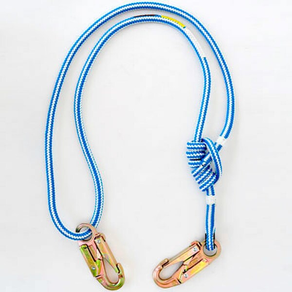 Rope Logic Buckstrap Lanyard 1/2 in. (13mm) Blue Streak w/Steel Snaps adjusts 4-7 ft. 15237 - main